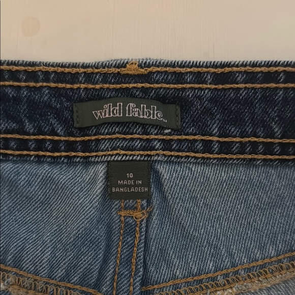 Wild Fable Girls Patchwork Denim Shorts - Picture 2 of 5